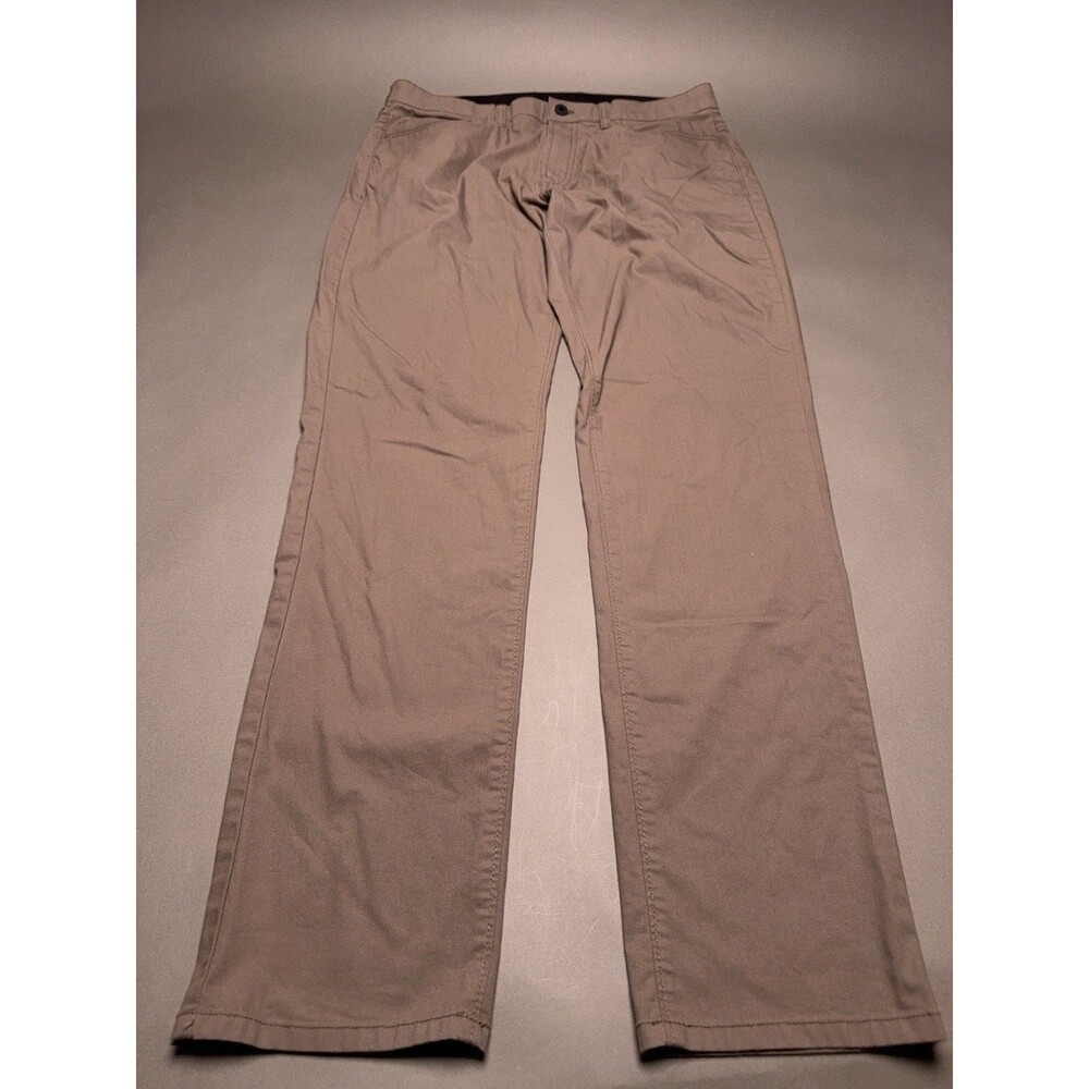 Bonobos Golf Pants Mens 32x32 Tan Athletic Fit Performance Stretch Flat Front